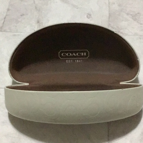 COACH White sunglasses case, eyeglasses case. - Picture 2 of 5